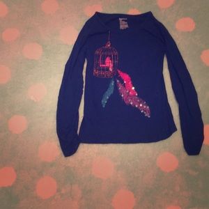 GapKids Long Sleeve Beautiful T-shirt w/bird